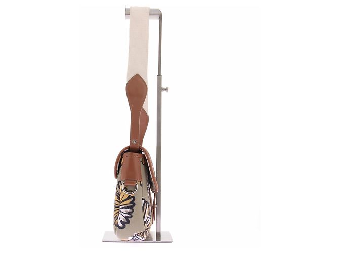 Autre Marque Bolsa de tecido estampada MAISON KITSUNÉ Bege - vista 4