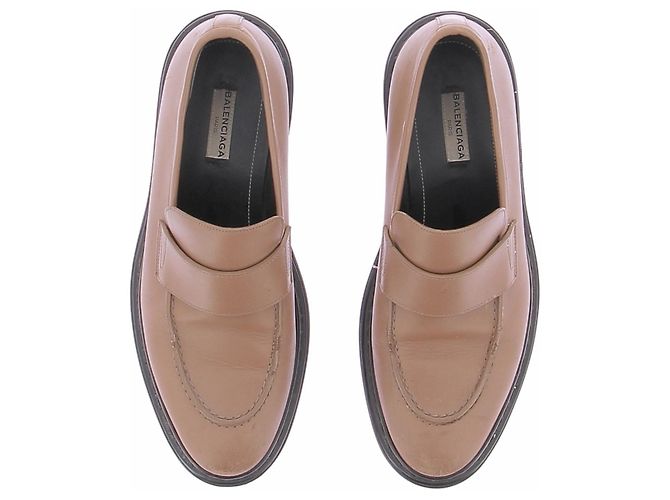 Balenciaga Mocassini cammello in pelle Marrone - vista 6