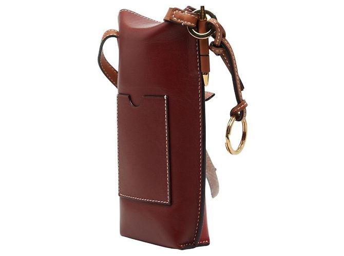 Borsa a tracolla Loewe Anagram Gate Pocket Marrone Rosso - vista 2