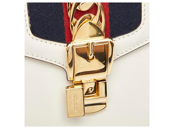 Borsa mini Sylvie di Gucci Bianco - vista 8