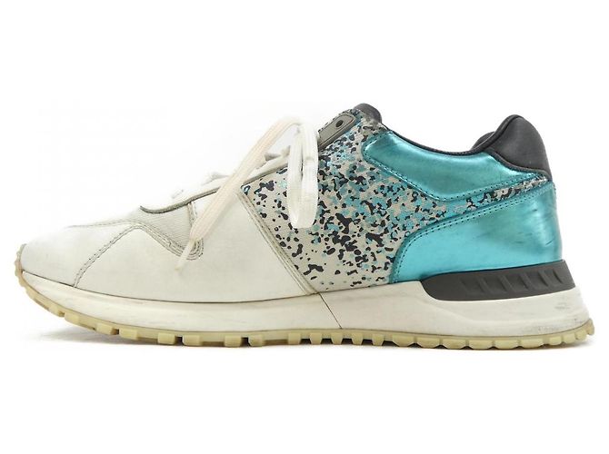 Sneakers Run Away di Louis Vuitton Bianco Verde - vista 2