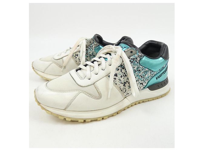 Sneakers Run Away di Louis Vuitton Bianco Verde - vista 3