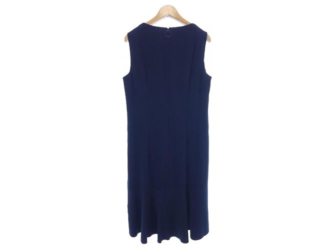 Autre Marque Akris Kleid Blau Marineblau - Ansicht 2