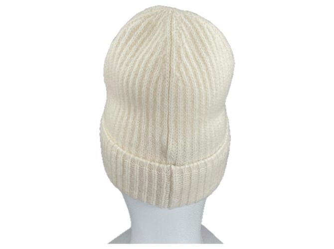 Moncler BERRETTO Wollstrickmütze Weiß - Ansicht 4