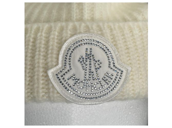 Moncler BERRETTO Wollstrickmütze Weiß - Ansicht 5