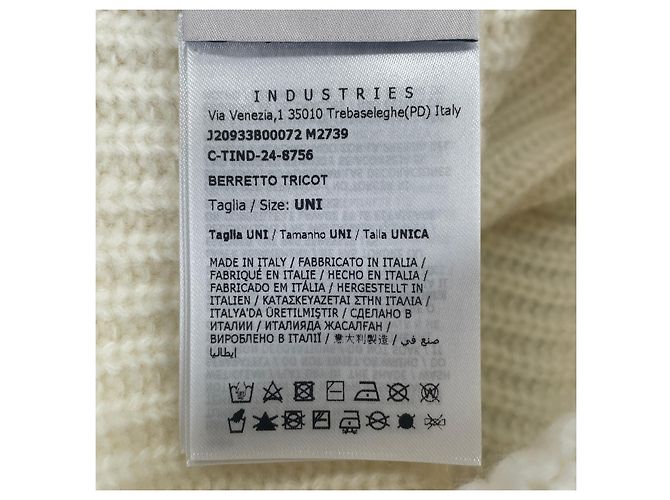 Moncler BERRETTO Wollstrickmütze Weiß - Ansicht 7