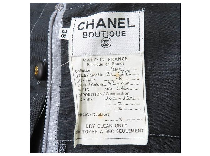 Conjunto de Linho COCO Mark da Chanel Cinza - vista 12