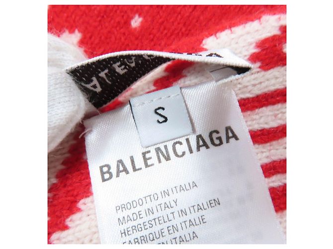 Sciarpa Balenciaga in lana vergine Rosso Crudo - vista 6