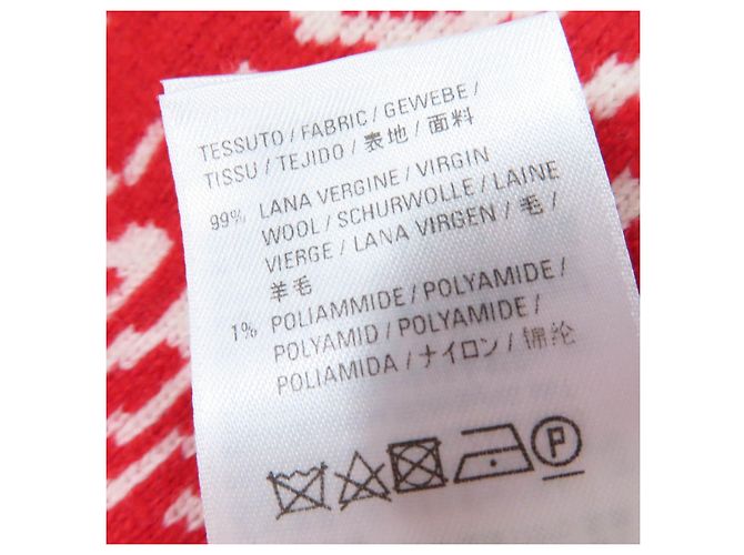 Sciarpa Balenciaga in lana vergine Rosso Crudo - vista 7