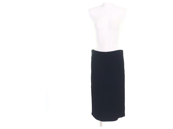 Saia de rayon com padrão GG da Gucci Preto - vista 2