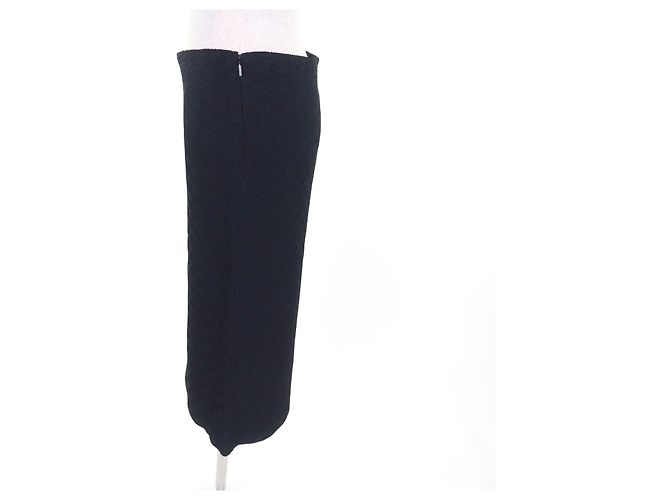 Saia de rayon com padrão GG da Gucci Preto - vista 3