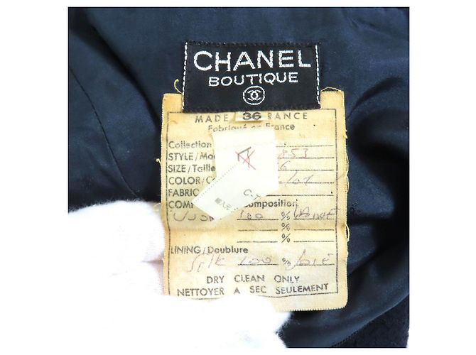 Terno de Lã Chanel BOUTIQUE Azul Azul marinho - vista 15