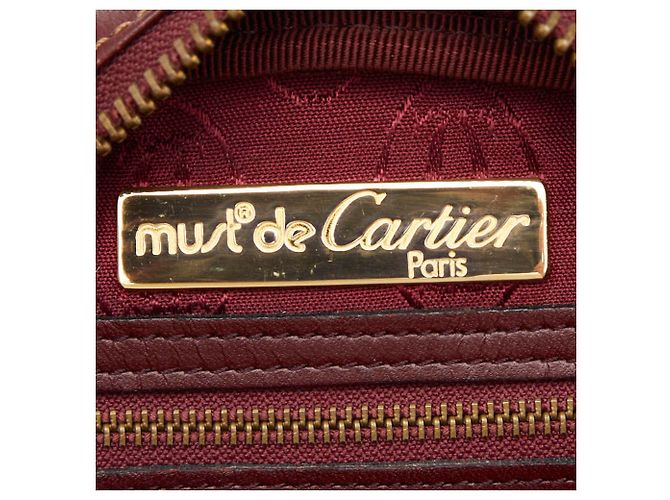 Borsa a Spalla Cartier Must Line Bordò - vista 16