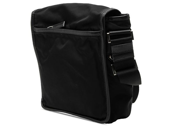 Borsa a tracolla Prada con placca logo triangolare Nero - vista 2