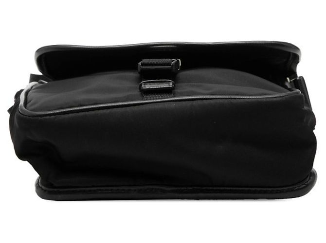 Borsa a tracolla Prada con placca logo triangolare Nero - vista 3