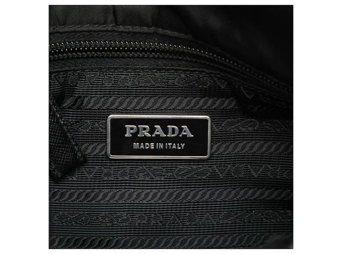Borsa a tracolla Prada con placca logo triangolare Nero - vista 5