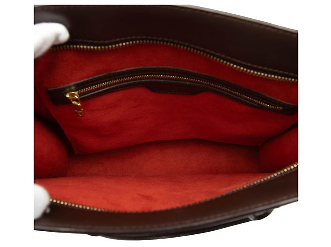 Borsa Tote Louis Vuitton Damier Venice PM Marrone - vista 4