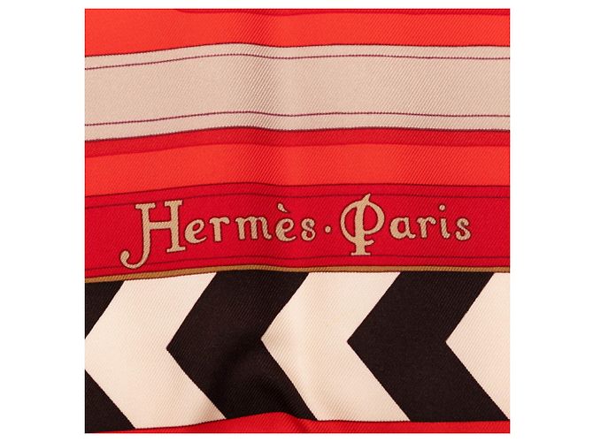 Hermès Hermes Carre 90 Panoplie Equestre Scarf Red Multiple colors - view 4