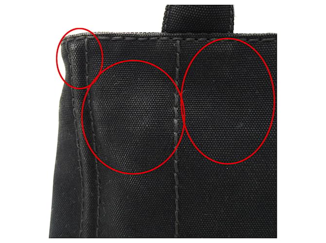 Prada Canapa Mini-Handtasche Schwarz - Ansicht 10