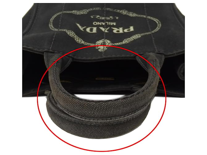 Prada Canapa Mini-Handtasche Schwarz - Ansicht 16