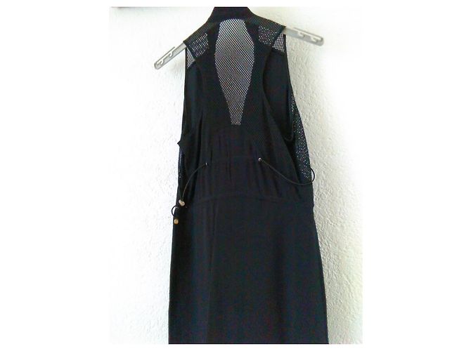 PRADA VESTIDO DE CREPÉ DE SEDA. Negro - vista 3
