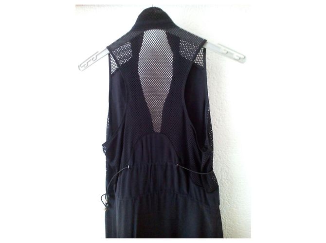 PRADA VESTIDO DE CREPÉ DE SEDA. Negro - vista 7