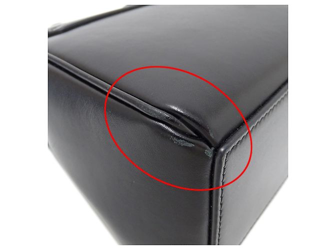 Céline Borsa in pelle nera Celine Nero - vista 10