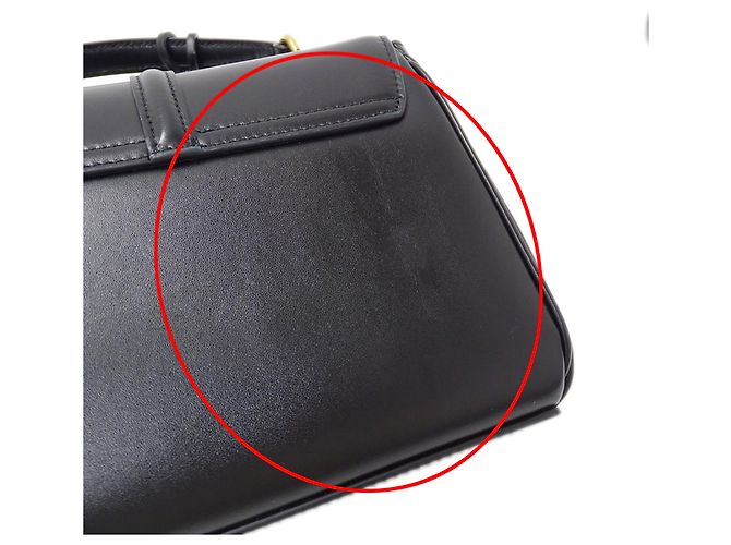Céline Borsa in pelle nera Celine Nero - vista 11