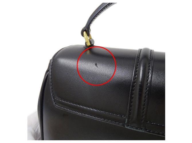 Céline Borsa in pelle nera Celine Nero - vista 12