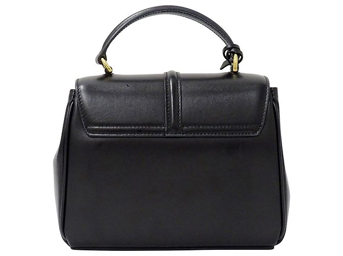Céline Borsa in pelle nera Celine Nero - vista 2