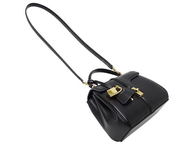 Céline Borsa in pelle nera Celine Nero - vista 4