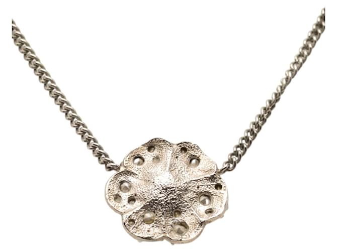 Collana Chanel Camelia Coco Mark Argento - vista 2