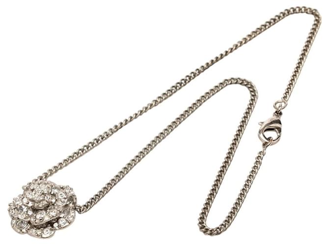 Collana Chanel Camelia Coco Mark Argento - vista 3