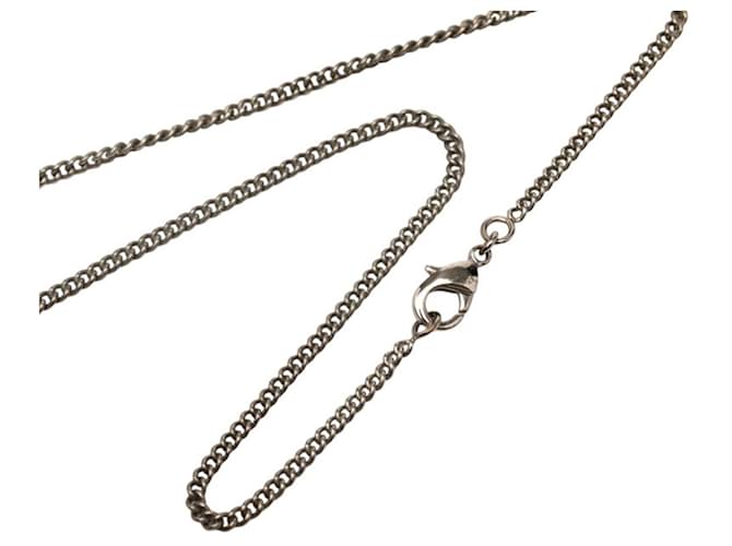 Collana Chanel Camelia Coco Mark Argento - vista 4