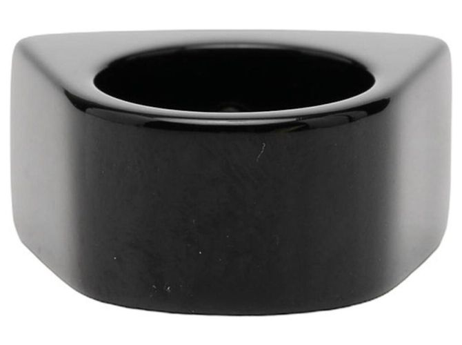 Anello a fascia Coco Mark di Chanel Nero Blu - vista 3