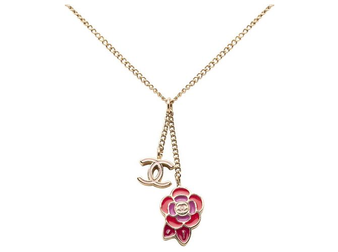 Timeless Collana con motivo floreale Camelia Coco di Chanel Rosa Rosso D'oro - vista 2