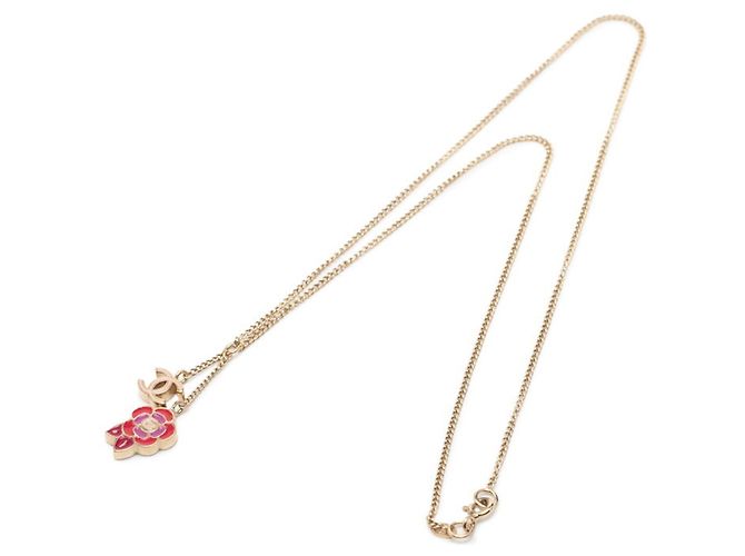 Timeless Collana con motivo floreale Camelia Coco di Chanel Rosa Rosso D'oro - vista 3