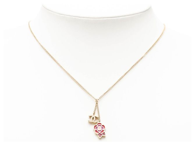 Timeless Collana con motivo floreale Camelia Coco di Chanel Rosa Rosso D'oro - vista 6