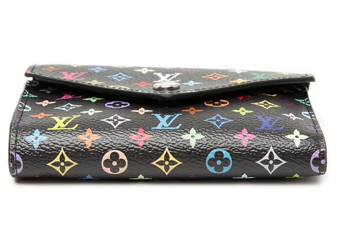 Billetera plegable Louis Vuitton x Takashi Murakami Negro - vista 2