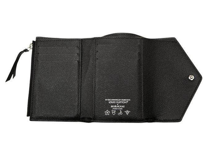 Billetera plegable Louis Vuitton x Takashi Murakami Negro - vista 4