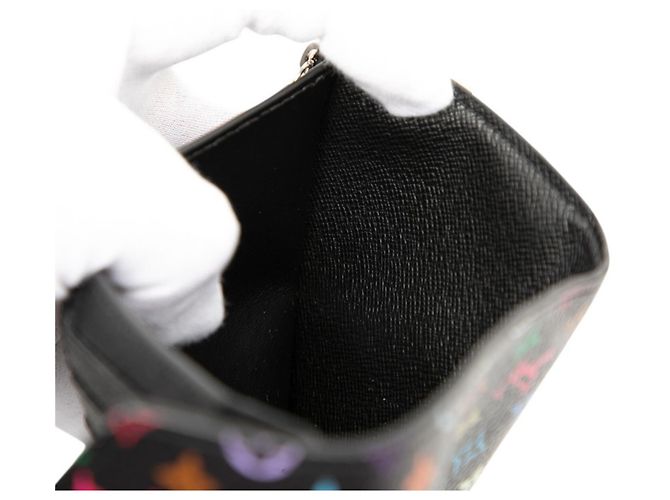 Billetera plegable Louis Vuitton x Takashi Murakami Negro - vista 6