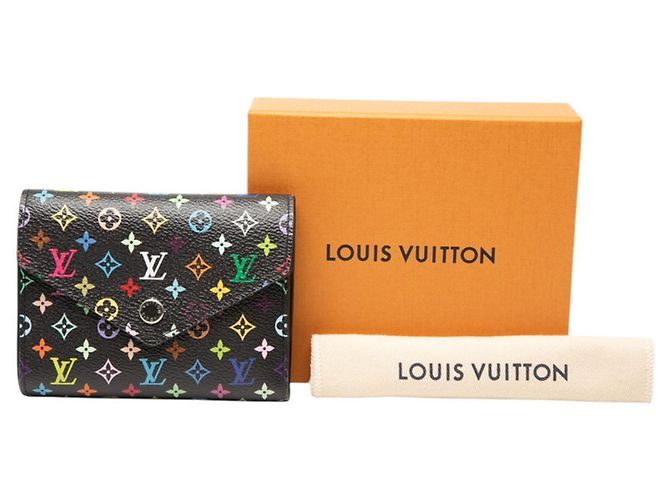 Billetera plegable Louis Vuitton x Takashi Murakami Negro - vista 8