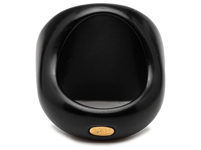 Chanel Coco Mark Blumenmotiv Ring Schwarz - Ansicht 3