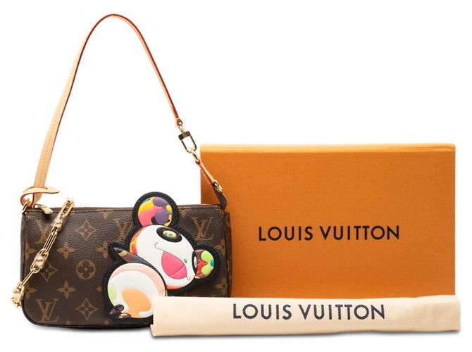 Pochette Accessori Monogramma Panda Louis Vuitton Marrone - vista 8