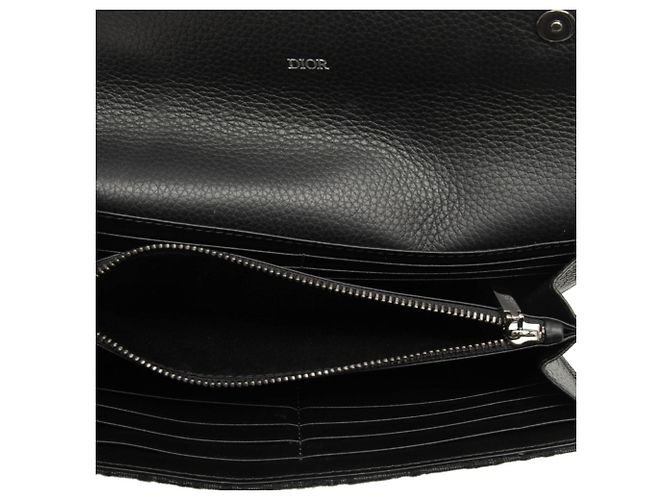 Portafoglio Lungo Dior Oblique Saddle Christian Dior Nero - vista 4