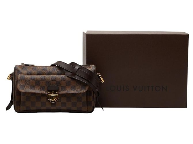 Sac à épaule Damier Ravello PM Louis Vuitton Marron - vue 12