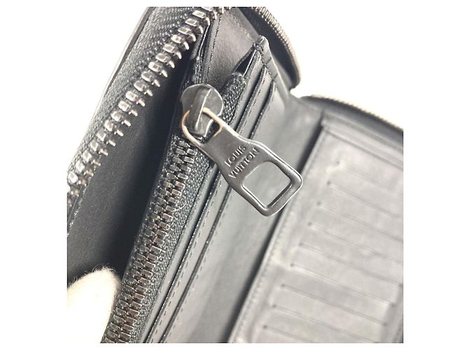 Cartera larga Zippy de cuero Monogram grabado Louis Vuitton Negro - vista 10