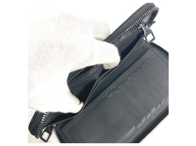 Cartera larga Zippy de cuero Monogram grabado Louis Vuitton Negro - vista 11