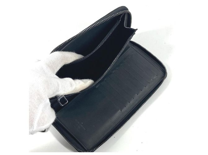 Cartera larga Zippy de cuero Monogram grabado Louis Vuitton Negro - vista 7