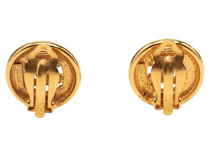 Orecchini a clip vintage Coco Mark di Chanel D'oro - vista 2